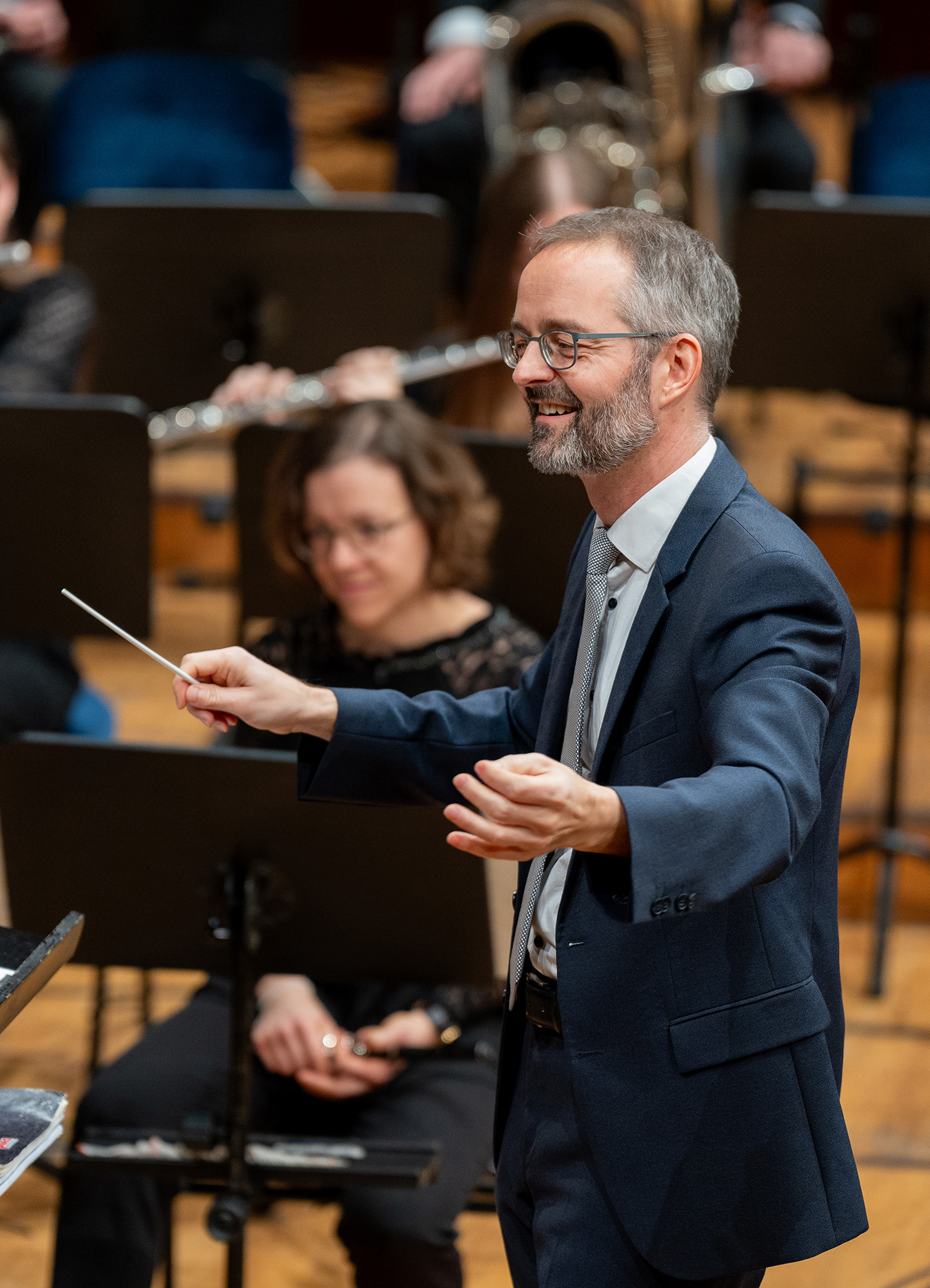 Dirigent vom Blasorchester